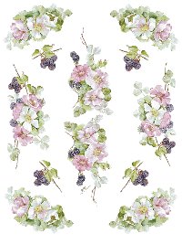 Fogli carta decoupage Decomania - Stock 25 Pz Assortiti - Mis. 30x40